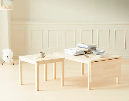 Hammel Furniture MARCUS Eckttisch 60x60 cm, massiv unbehandelte Weißbuche.