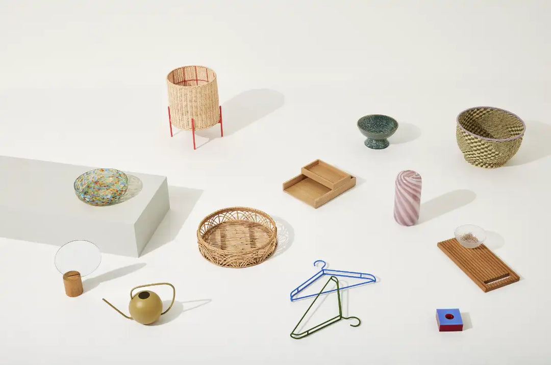 Hübsch Formu Korb Large Natur (2er-Set)