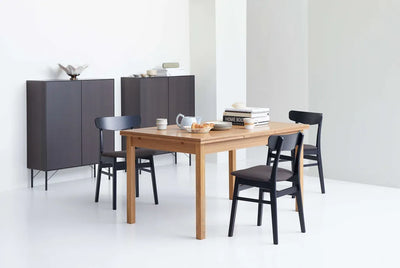 Hammel Furniture Dinex Spisebord 90x90 m. hollandsk udtræk, Teak