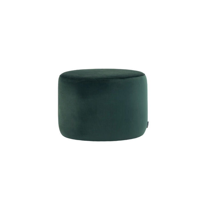 No. 9 Puf - Velour Lux Dark Green