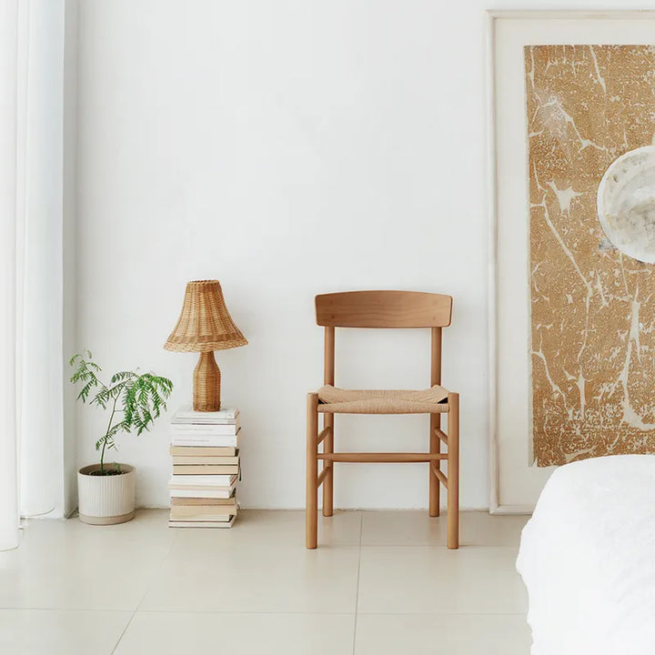 Fredericia Mogensen Chair J39 – Walnuss lackiert / Naturgeflecht