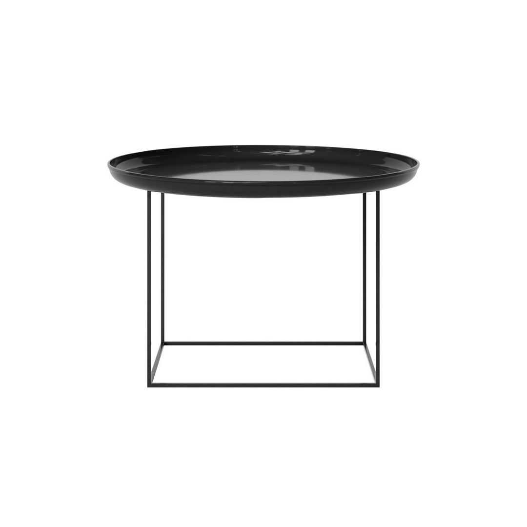 NORR11 Duke Couchtisch Ø70, lackiert/Obsidian schwarz