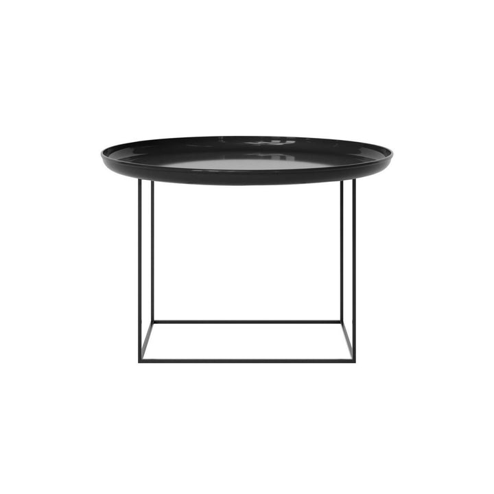 NORR11 Duke Couchtisch Ø70, lackiert/Obsidian schwarz
