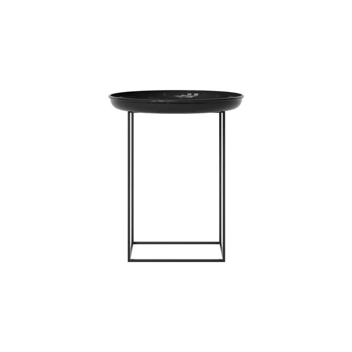 NORR11 Duke Couchtisch Ø45, lackiert/Obsidian schwarz