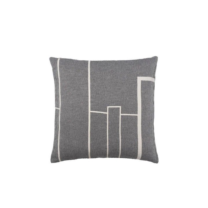 Kristina Dam Studio Architecture Cushion Cover, Black Melange/Off White