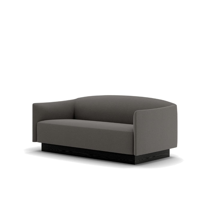 New Works Shore 2-Sitzer-Sofa Plinth, Ruskin Grey Seal
