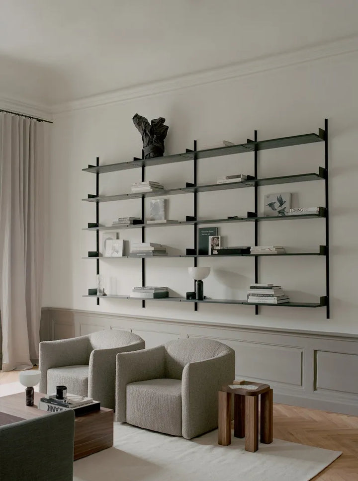 New Works Shore Loungesessel Extended Base, Marlon Taupe