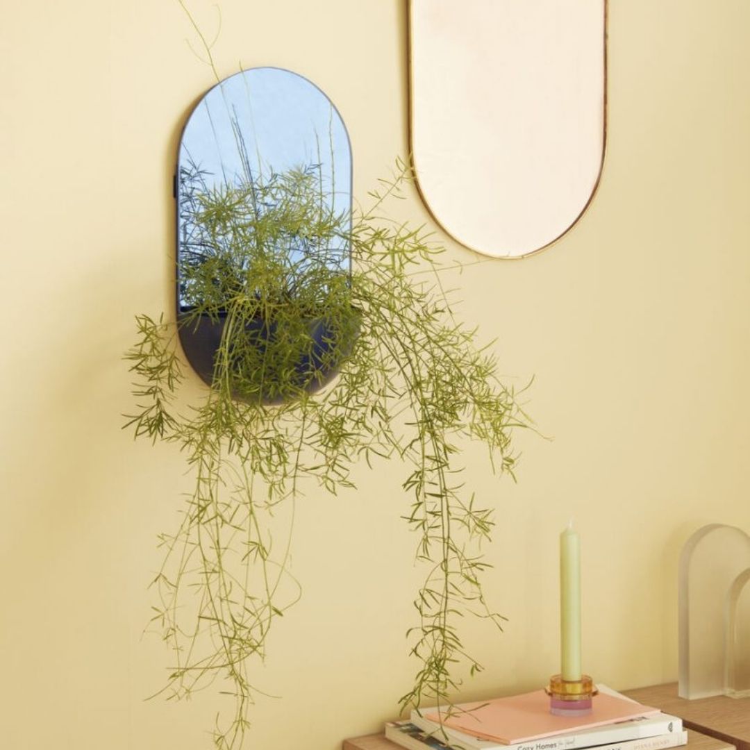 Hübsch Arch Wandspiegel Blau