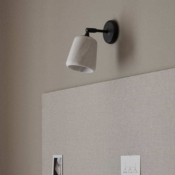 New Works Material Væglampe Hardwired, White Marble