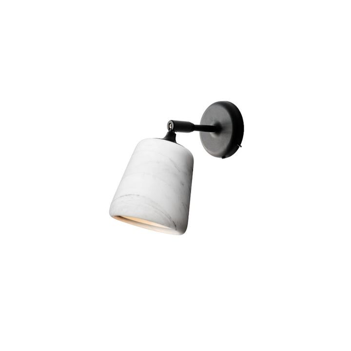 New Works Material Væglampe Hardwired, White Marble