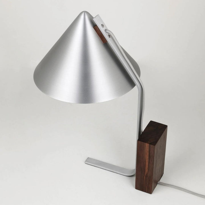 Kristina Dam Studio Cone Table Lamp, Børstet Aluminium