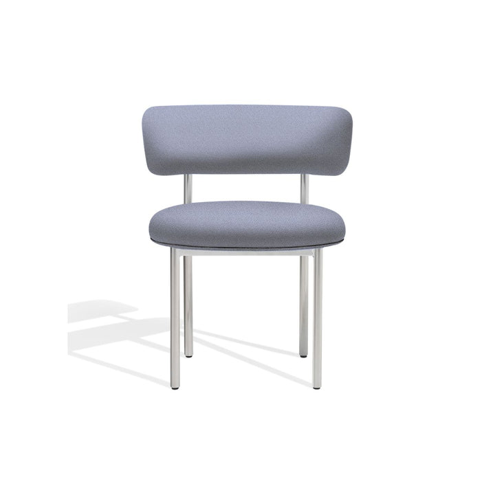 Møbel Copenhagen FONT Esszimmerstuhl - Helllila/Polierter Stahlrahmen