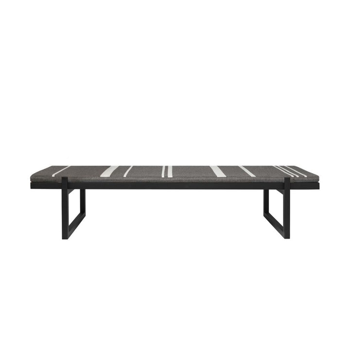 Kristina Dam Studio Minimal Daybed, Schwarze Eiche / Graue Wolle