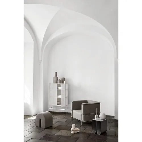 Kristina Dam Studio Modernist Lounge Chair, Lysegrå