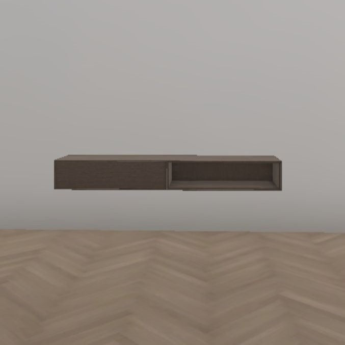 Hammel Furniture EDGE Schrank m. Holztür, Rauch-Eiche