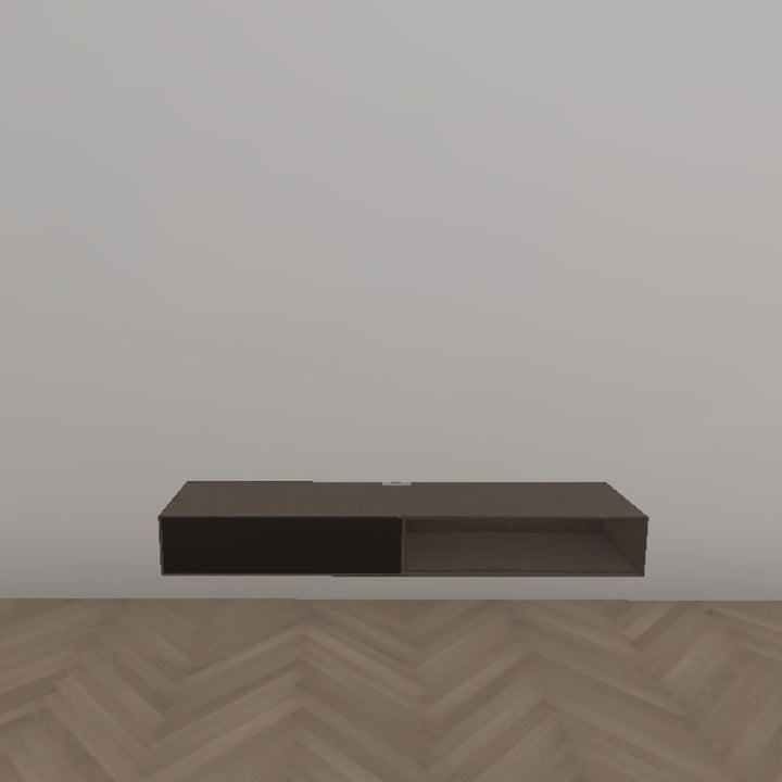 Hammel Furniture EDGE AV Schrank m. Stoffklappe, Rauch-Eiche