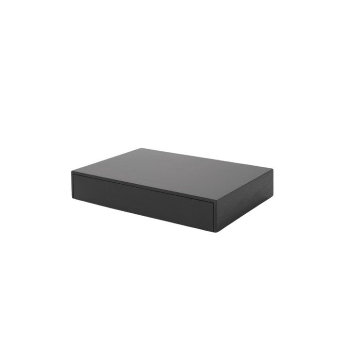 New Works Mass Couchtisch Wide mit Schublade, Schwarz