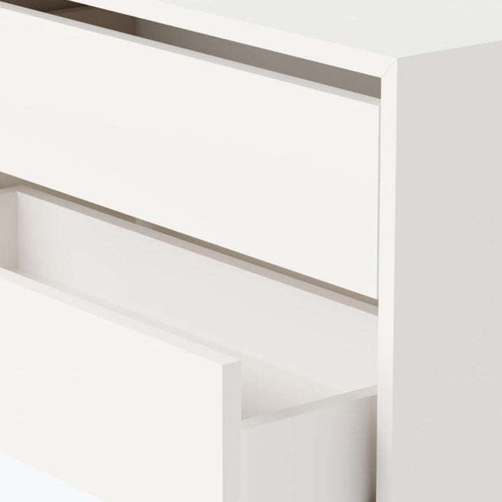New Works Cabinet niedriger Schrank mit Schubladen, Weiß