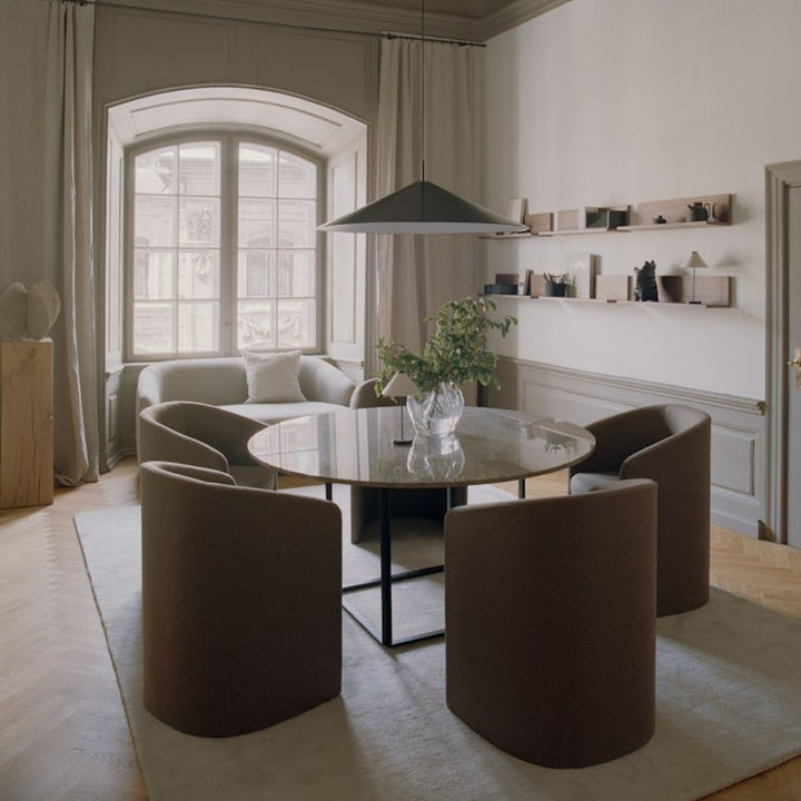 New Works Covent Club Chair Esszimmerstuhl, Taupe Recyclingwolle