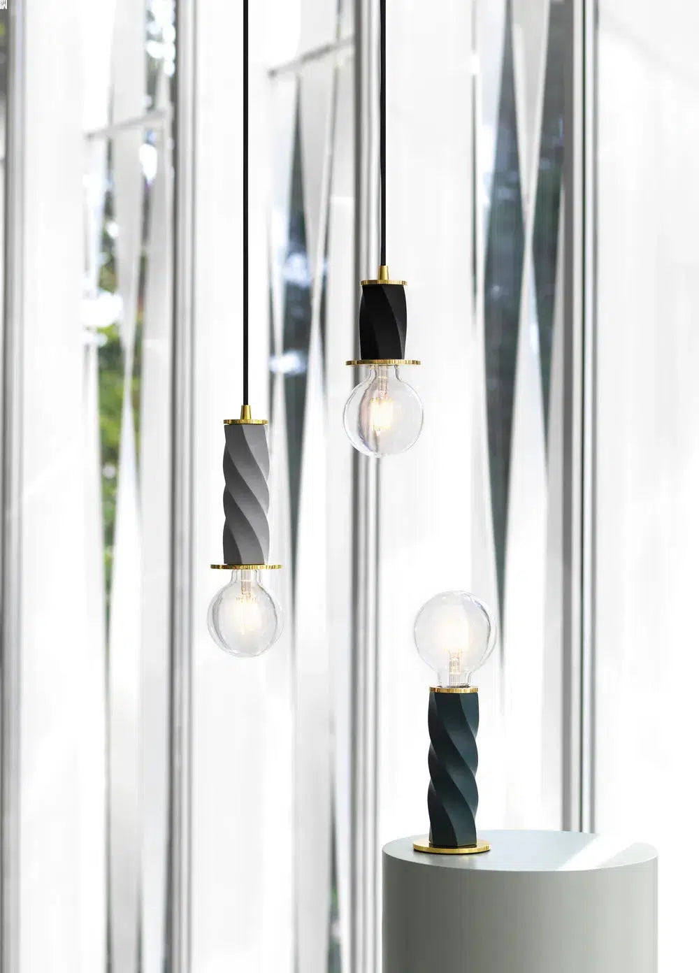 Normann Copenhagen Bon Lamp Ø 9 x H 17 cm - Metal Grey