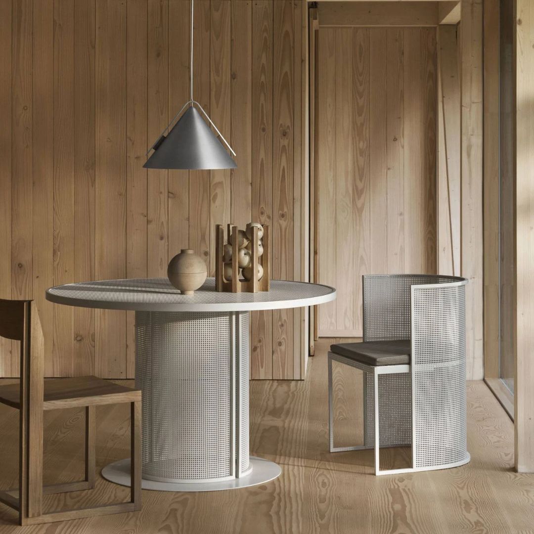 Kristina Dam Studio Cone Pendant Lamp L, Børstet Aluminium