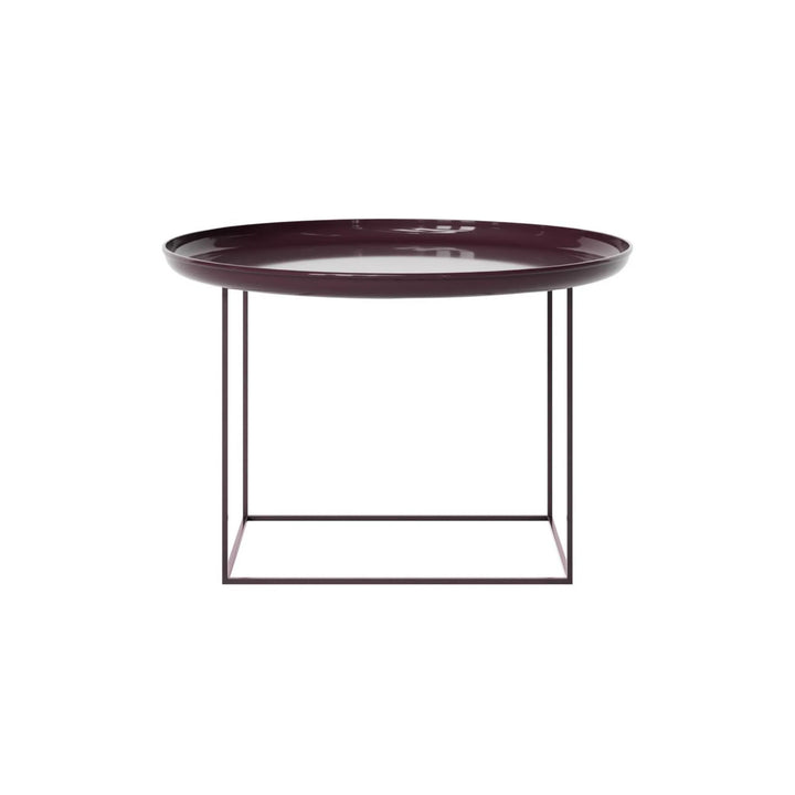 NORR11 Duke Couchtisch Ø70, Lackiert/Maroonrot