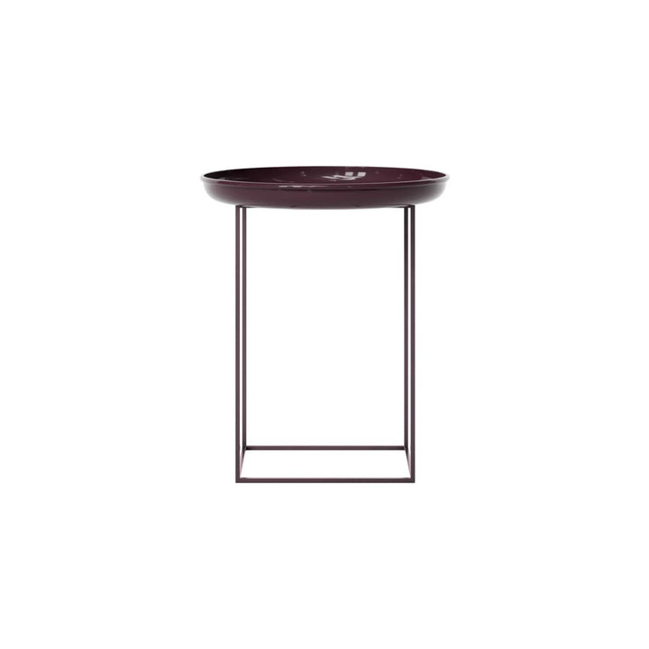 NORR11 Duke Couchtisch Ø45, Lackiert/Maroon rot