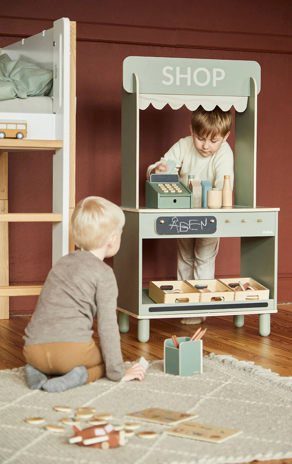 FLEXA Play Geschäft und Café, Hellgrün