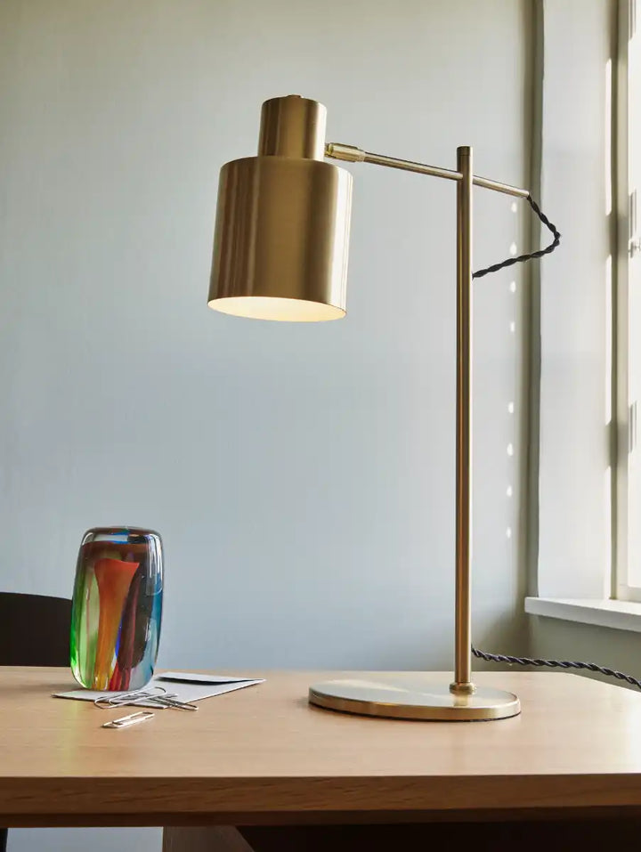 Hübsch Fuse Tischlampe Messing