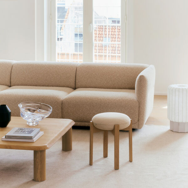 Fredericia Nami 3 Personers Sofa - Light Tan Læder