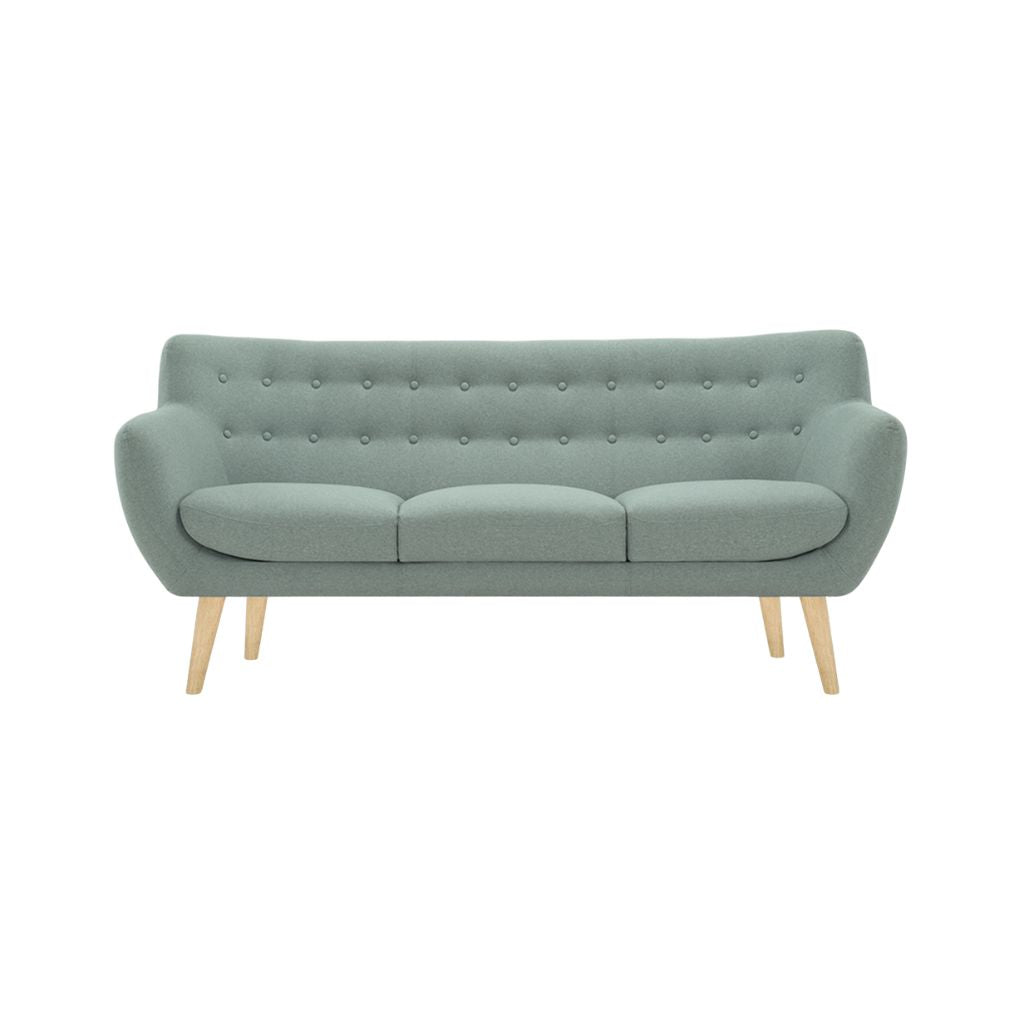 Anne 3 Personers Sofa - Fabio Grey Green