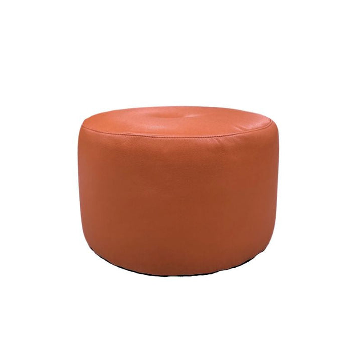 Bent Hansen Marokko Puf, Ø55cm, Baltique rødbrun læder