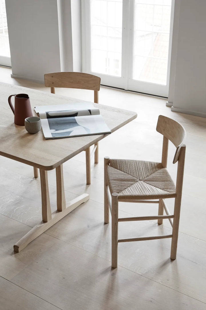 Fredericia Mogensen C18 Shaker Esstisch, L220 cm – Eiche, gesäubert