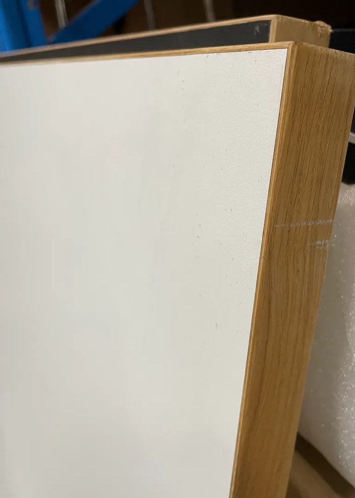Egon Eiermann Bord, 160x80 cm, Hvid / Sort