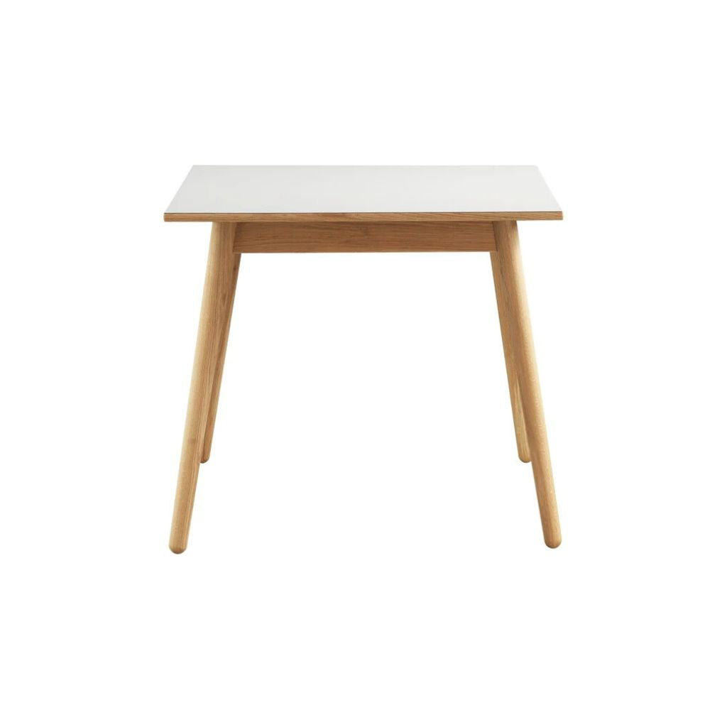 FDB Møbler C35A Spisebord 82x82, Eg / Lysegrå linoleum