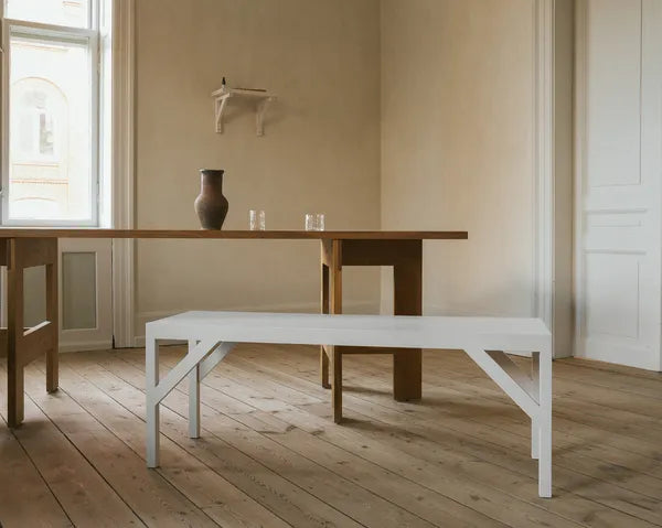 FRAMA Bracket Bench Bank, Weiß