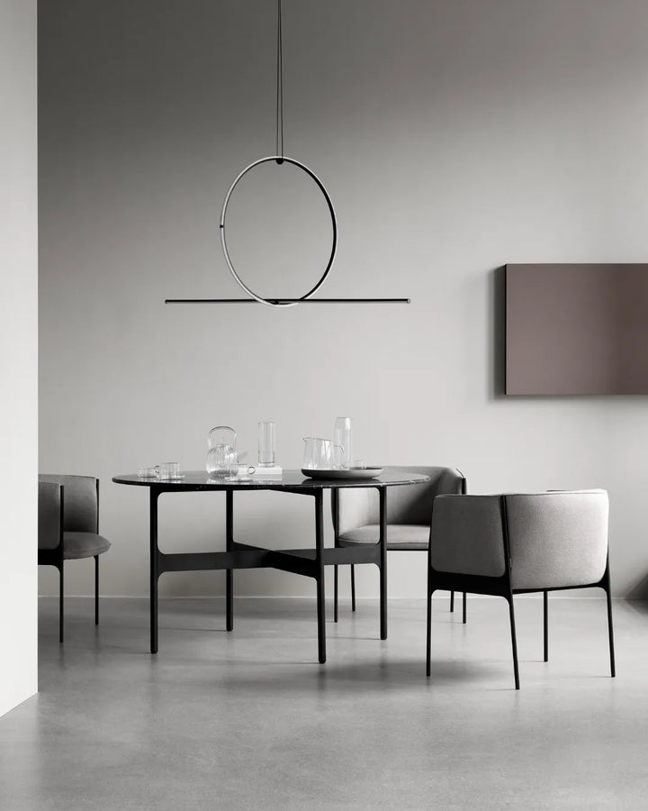 Wendelbo Floema Tisch Ø140, Nero Marquina Marmor