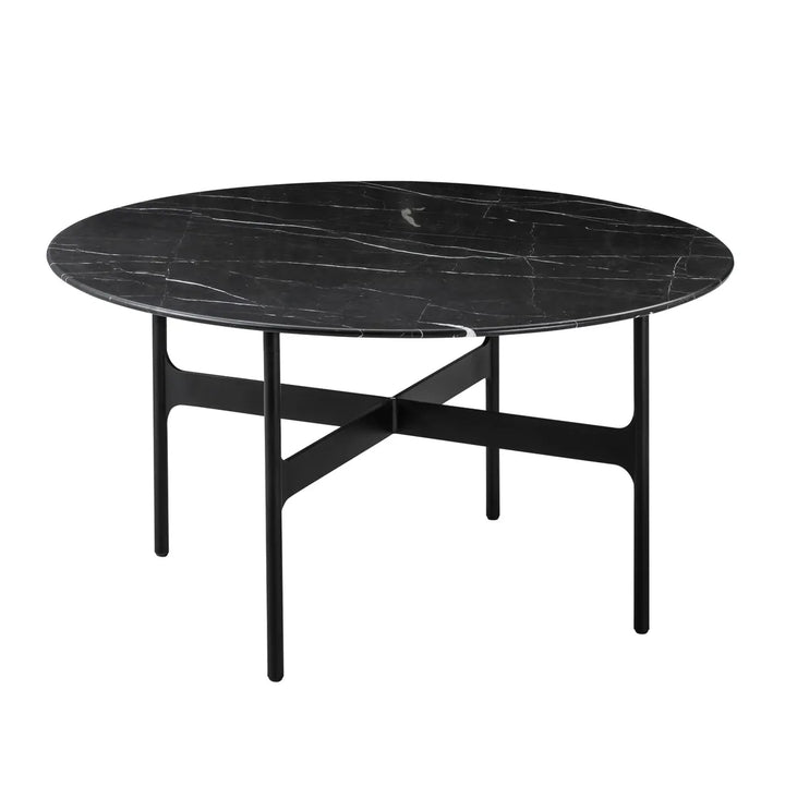 Wendelbo Floema Tisch Ø140, Nero Marquina Marmor