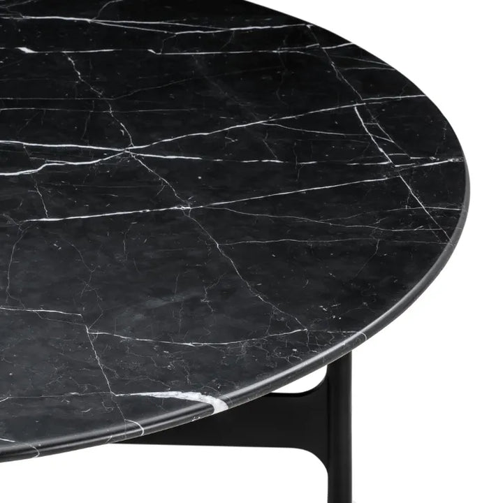 Wendelbo Floema Tisch Ø140, Nero Marquina Marmor