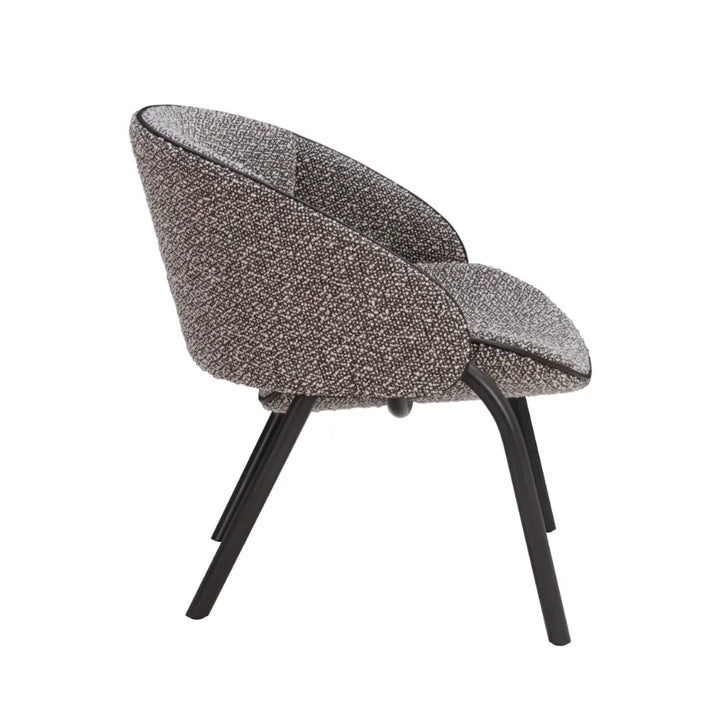 Wendelbo Folium Loungesessel, Silenzio 06 / Braunes Leder