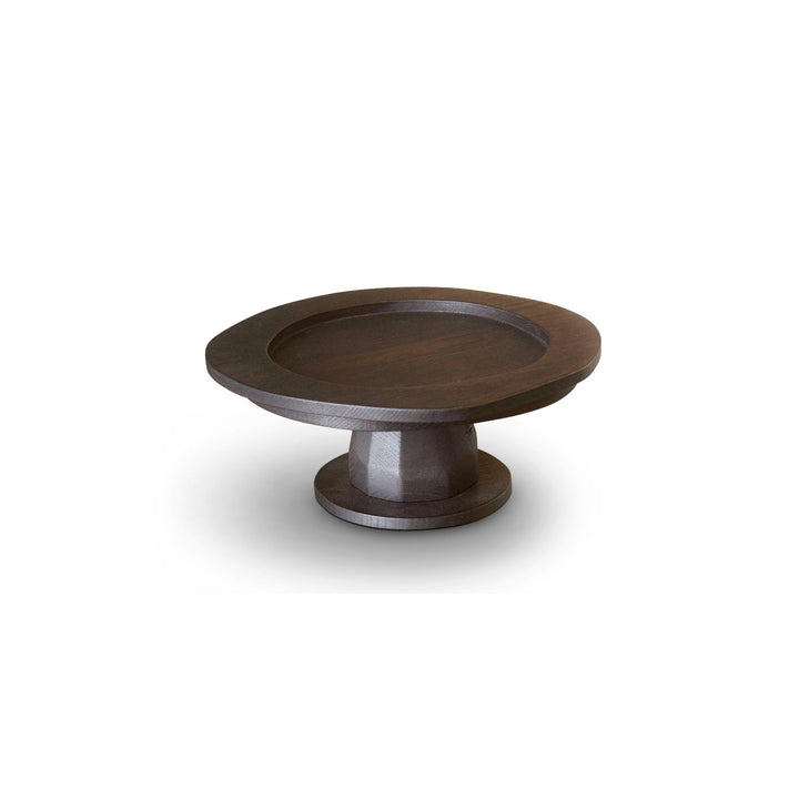 Fora Projects Pedestal Plate, Mørk Røget Eg