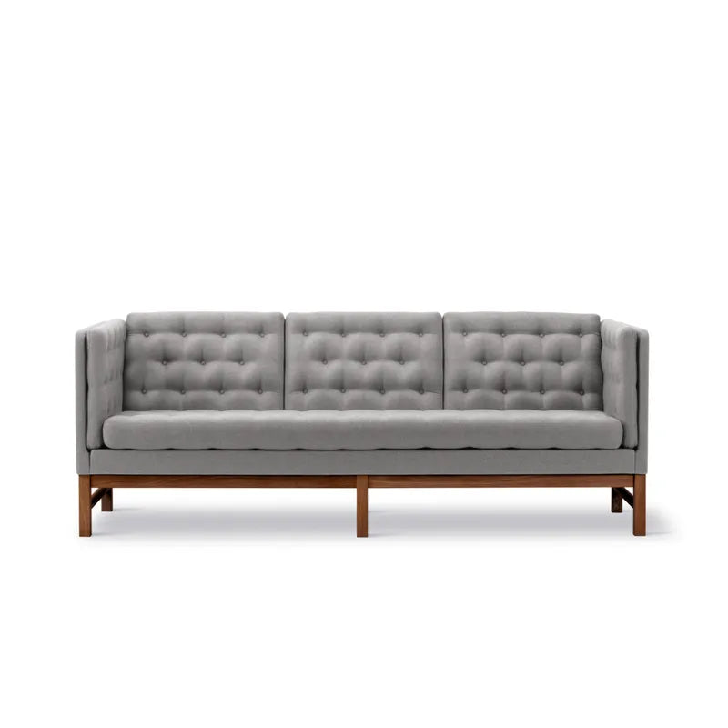 Fredericia EJ315 Sofa 3 pers. - Grå (Foss 372) / Valnød sokkel