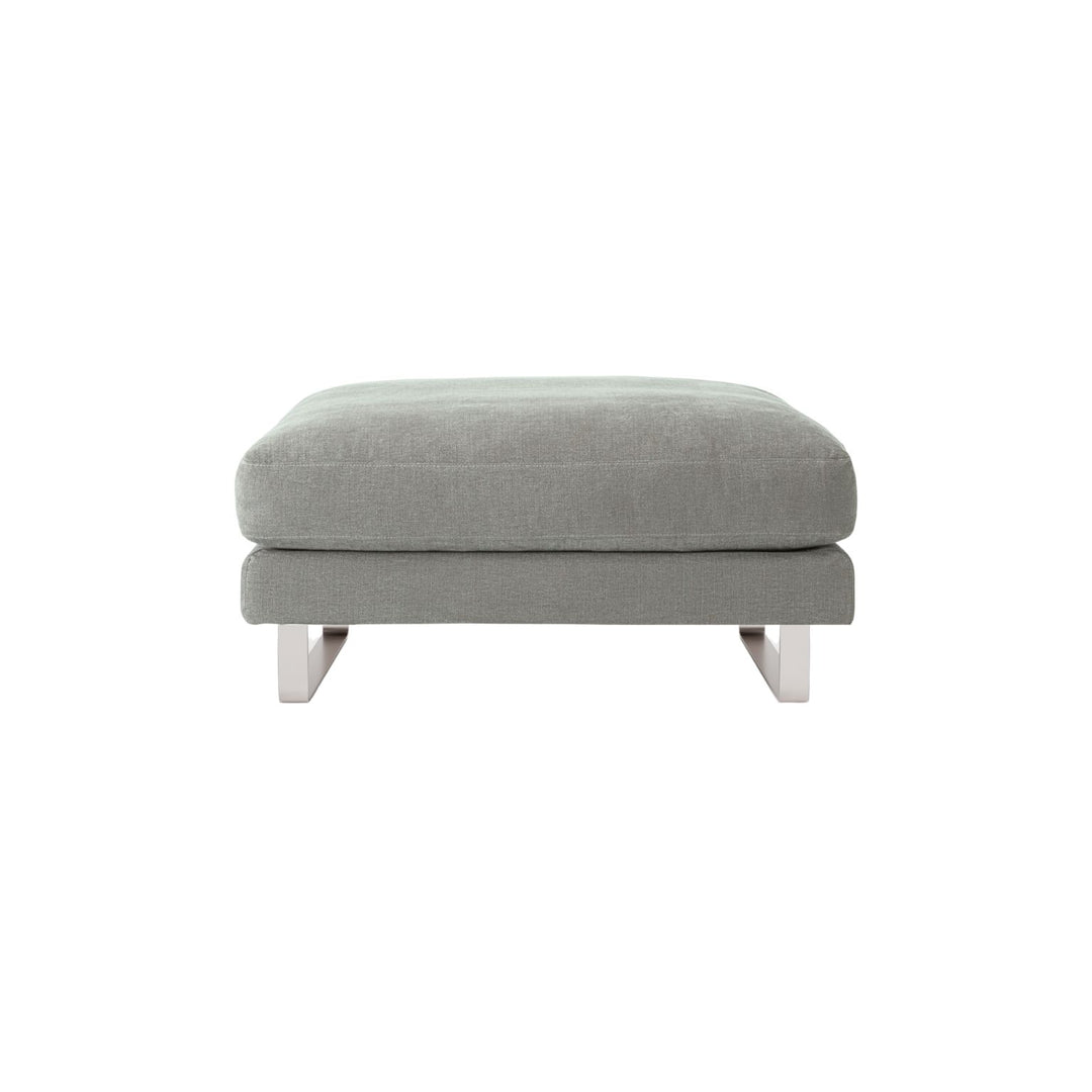 Fredericia EJ280 Ottoman L100 - Grågrøn / Børstet Krom Medestel