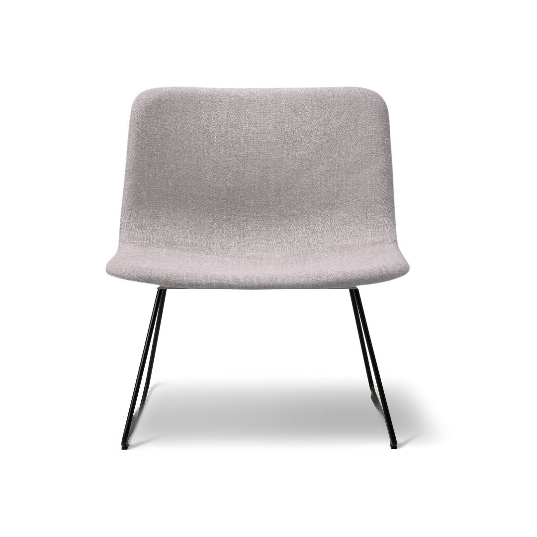 Fredericia Pato Lounge Sessel – Natur / Schwarzes Stahlgestell