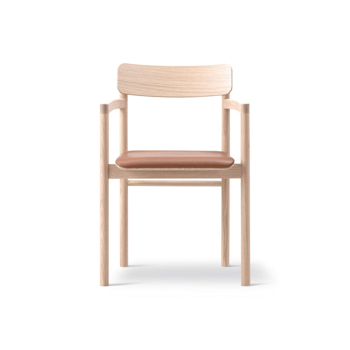 Fredericia Post Chair Sitzpolster – Esche / Leder Max 91 Nutshell