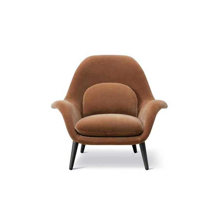 Fredericia Swoon Lounge 1770 – Hellbrauner Velours (Harald 343) / Schwarze Eiche