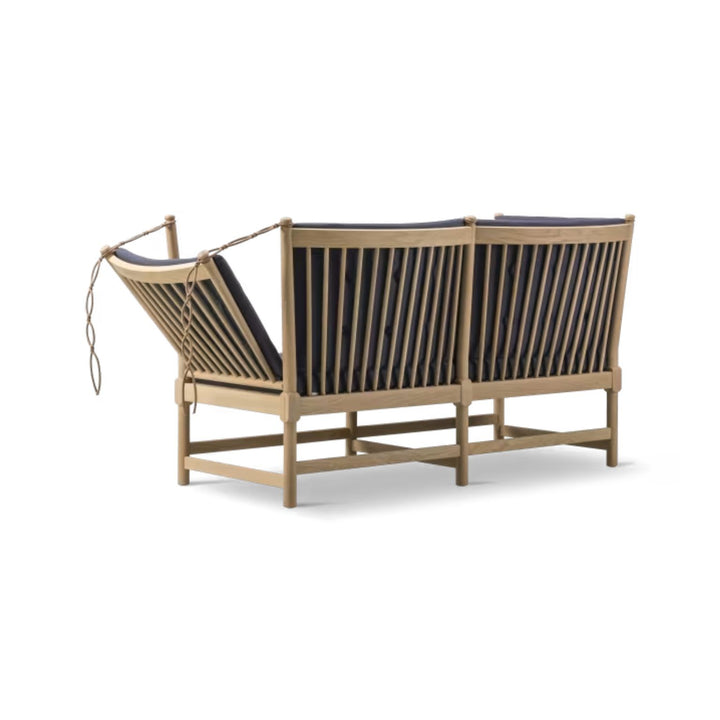 Fredericia Kinderbettsofa 1789 von Børge Mogensen Rechts – Dunkelblau (Bardal 780) / Eiche Seife