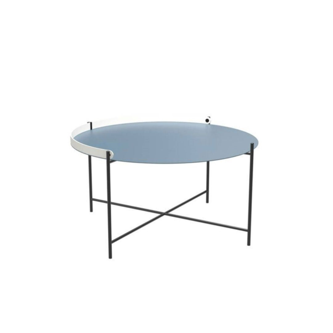 HOUE EDGE Tabletttisch Ø76, Dueblå
