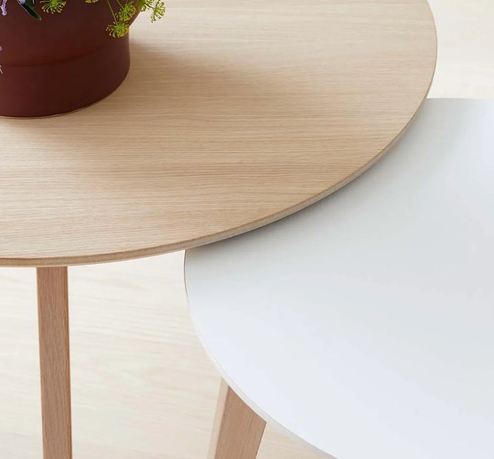 Hammel Furniture IRIS Couchtisch Ø60, weiß pigmentierte Eiche