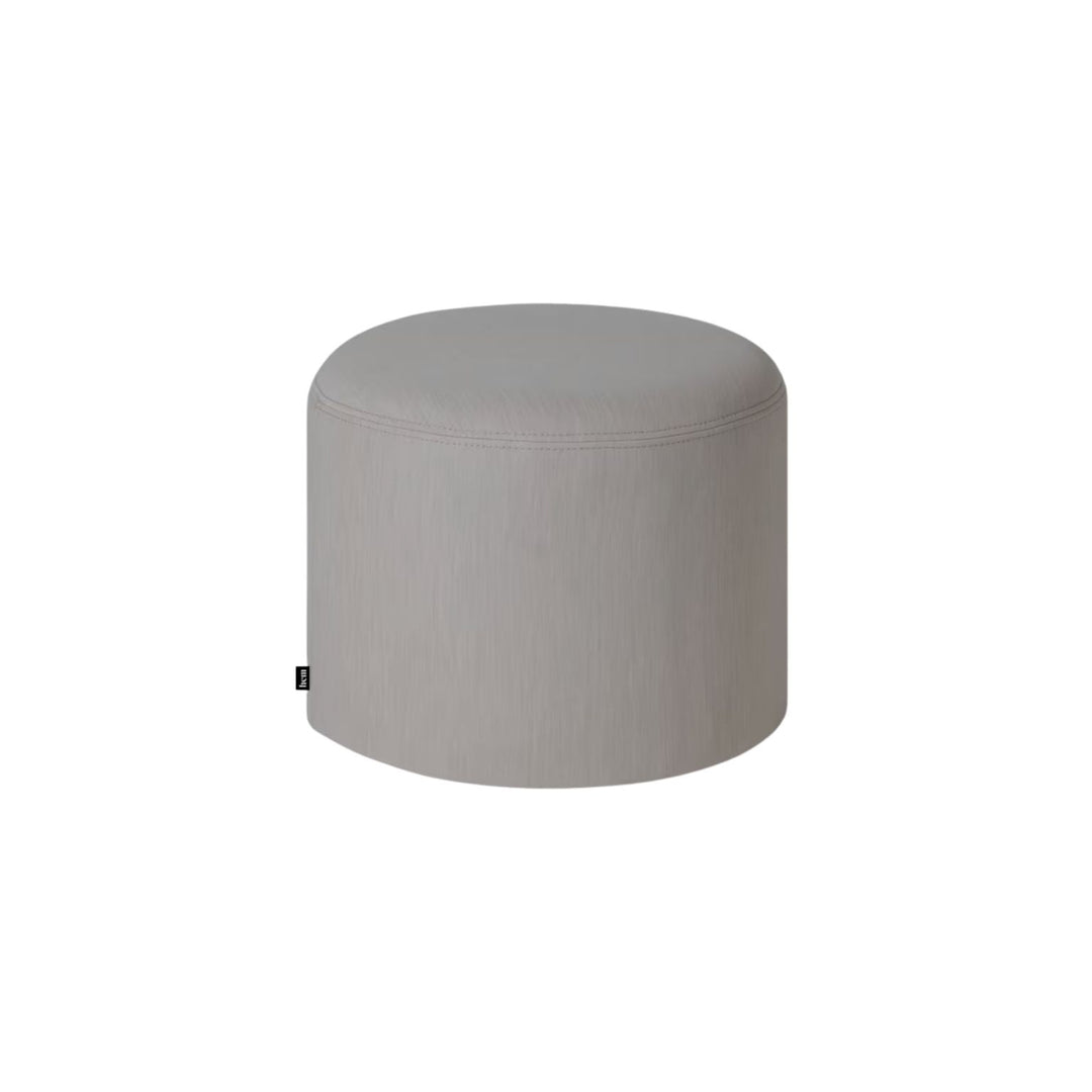 Hem Bon Round Pouf, Clay